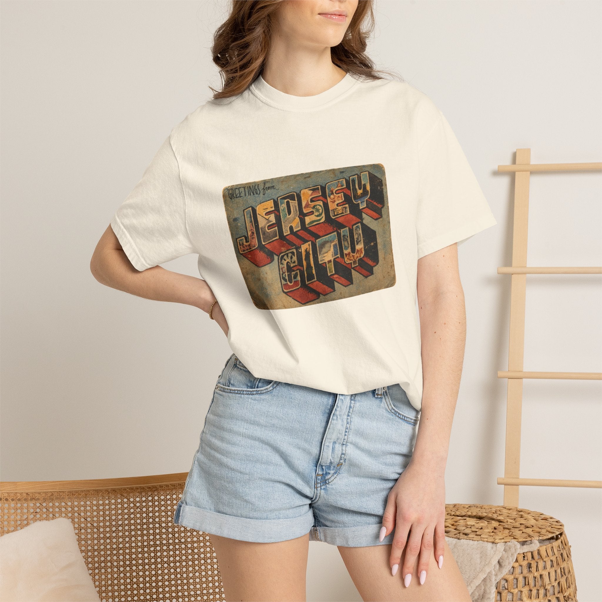 Jersey City Vintage Postcard T-Shirt