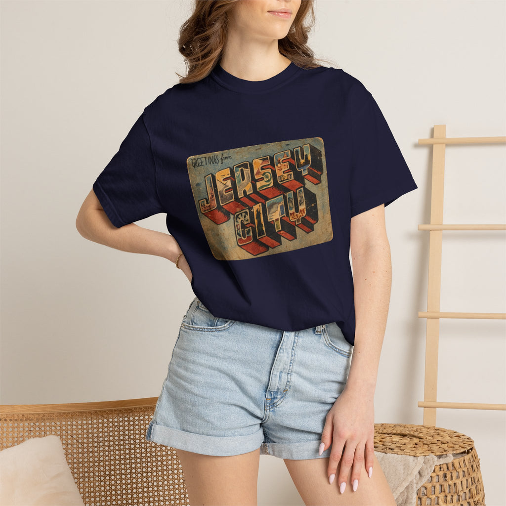 Jersey City Vintage Postcard T-Shirt