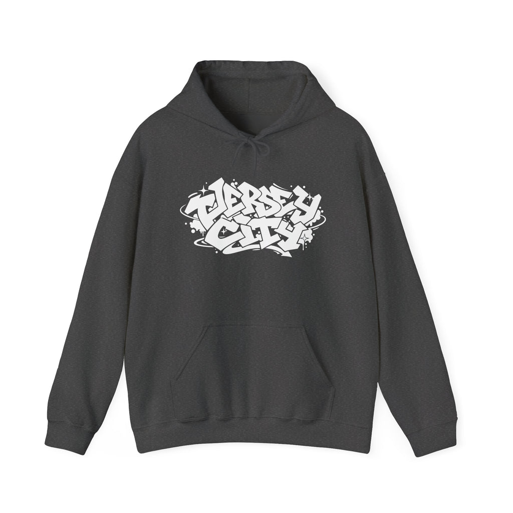 Jersey City Graffiti Hoodie — Urban Streetwear Pullover