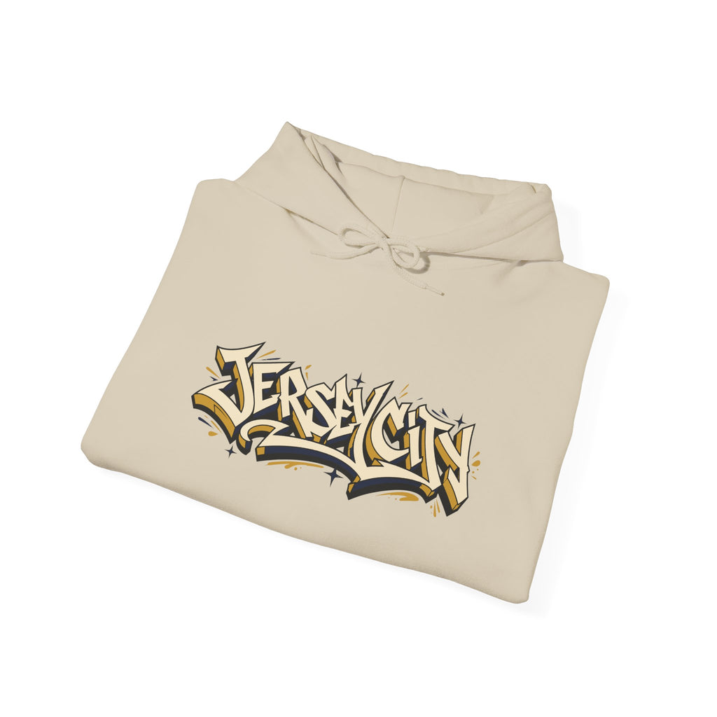 Jersey City Graffiti Hoodie — Urban Streetwear Pullover