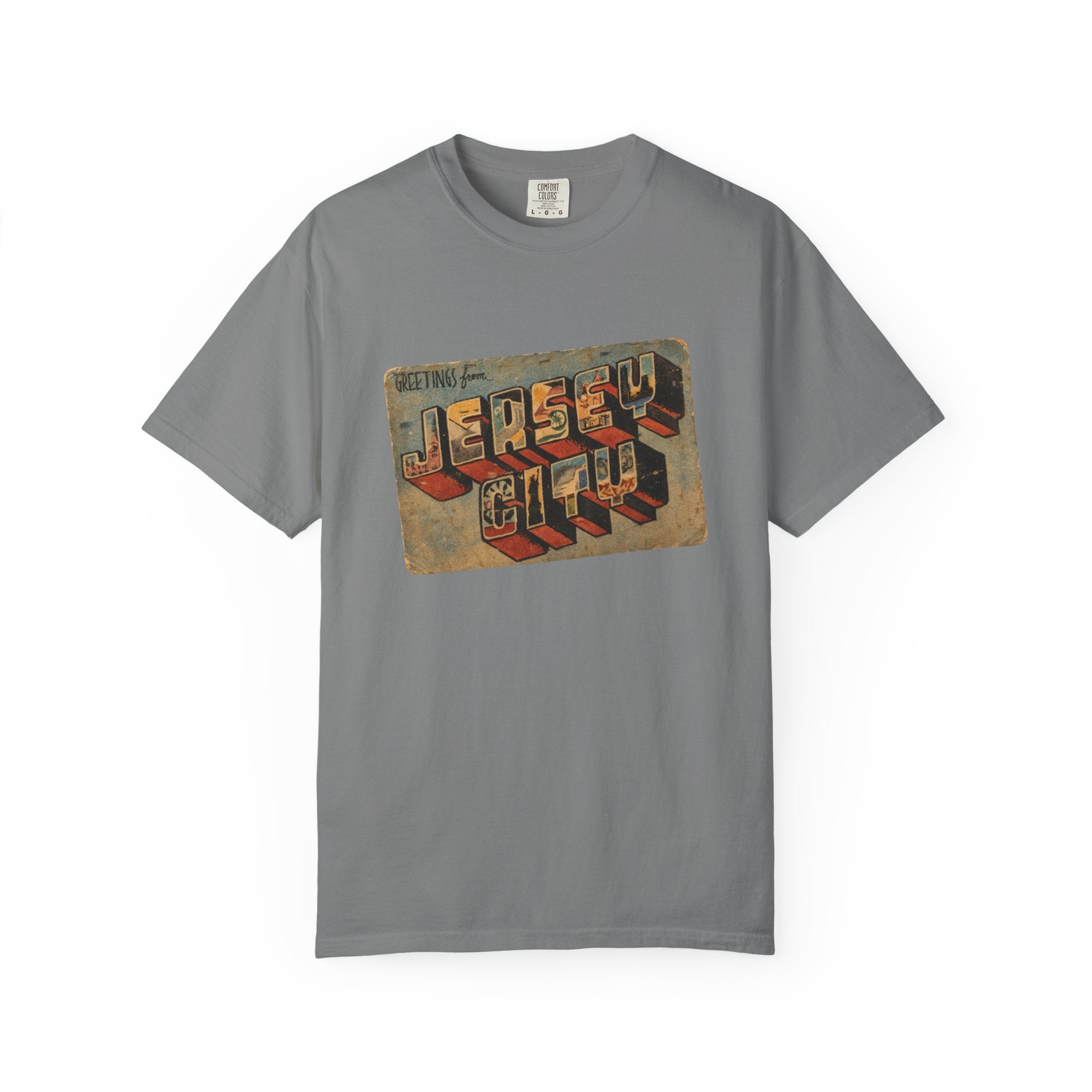 Jersey City Vintage Postcard T-Shirt