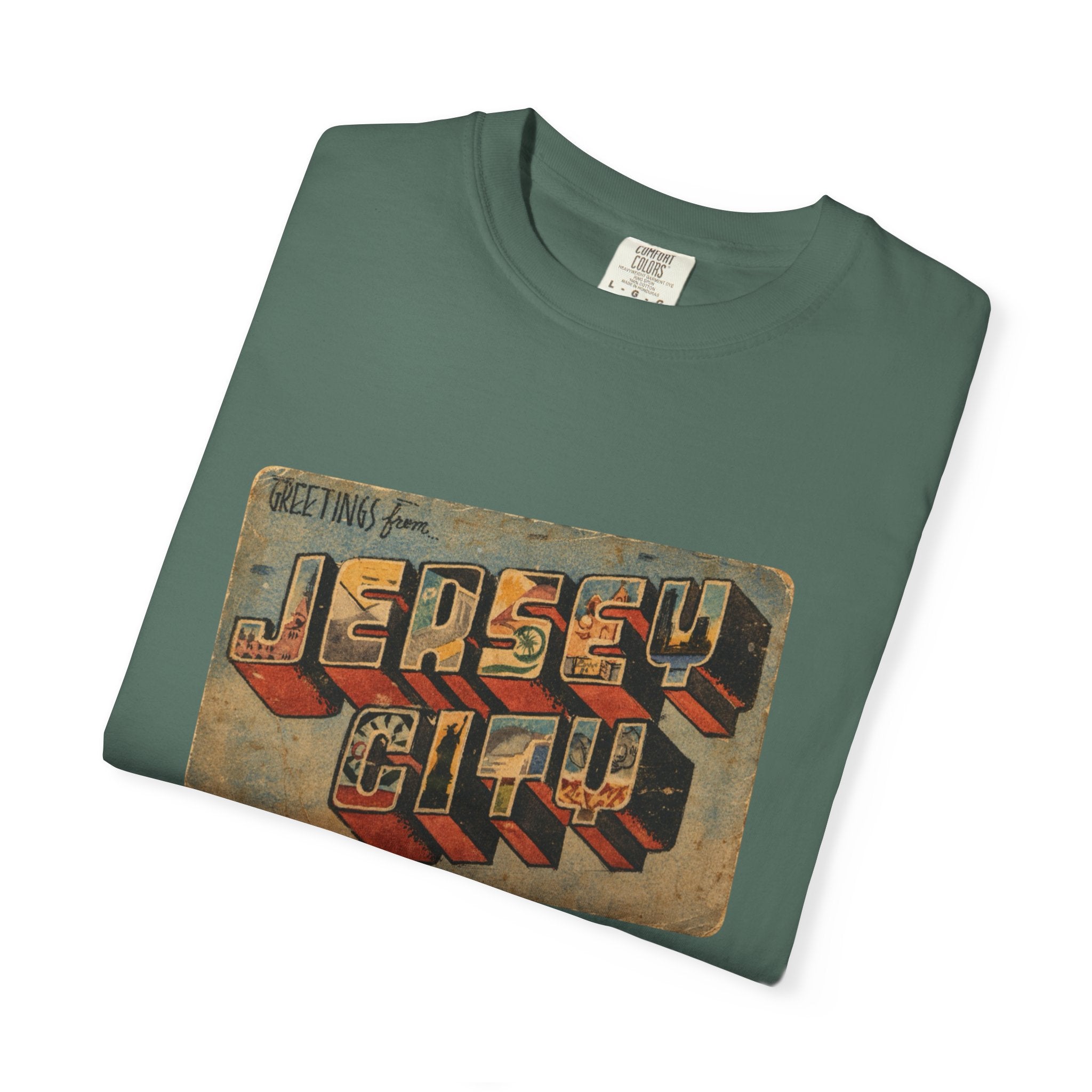 Jersey City Vintage Postcard T-Shirt