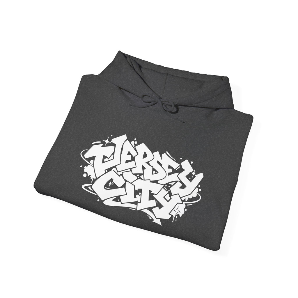 Jersey City Graffiti Hoodie — Urban Streetwear Pullover