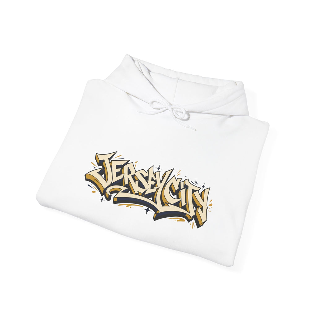 Jersey City Graffiti Hoodie — Urban Streetwear Pullover