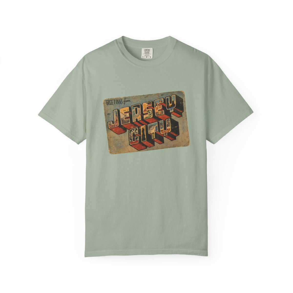 Jersey City Vintage Postcard T-Shirt