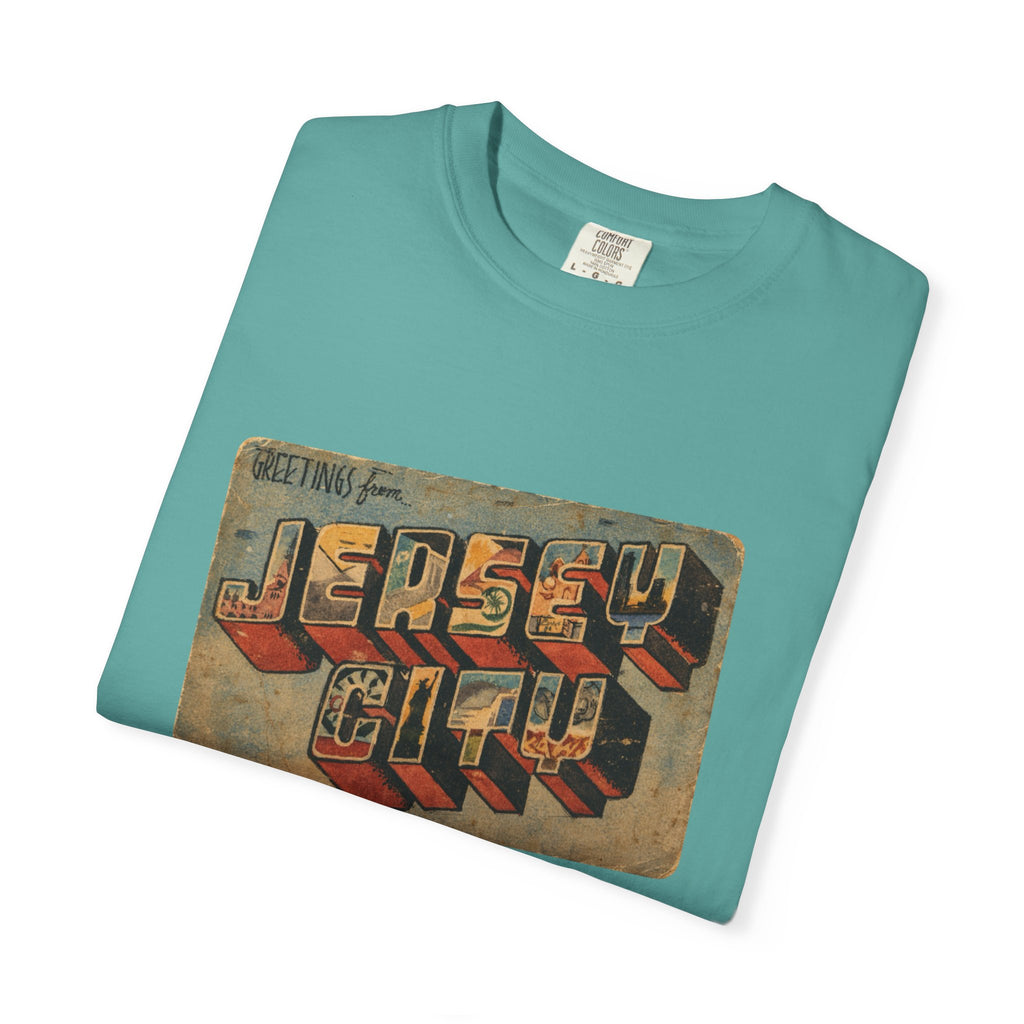Jersey City Vintage Postcard T-Shirt