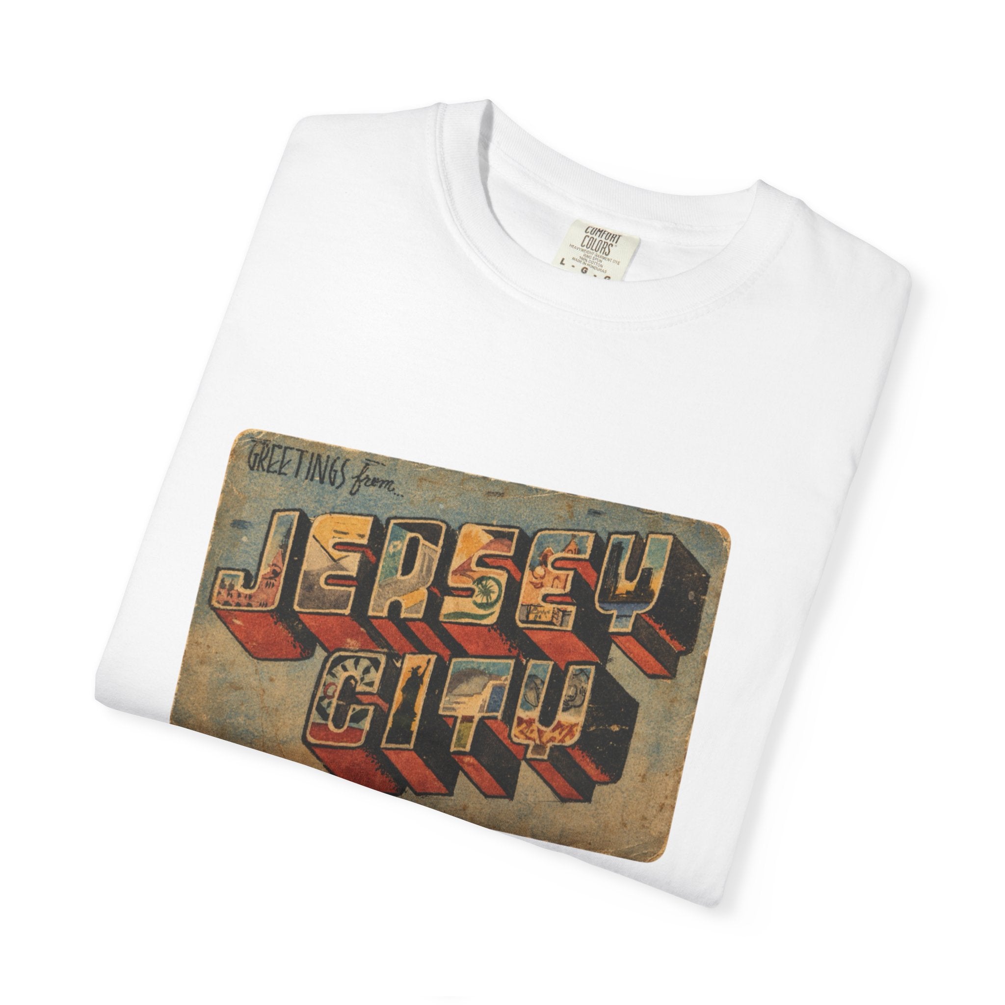 Jersey City Vintage Postcard T-Shirt