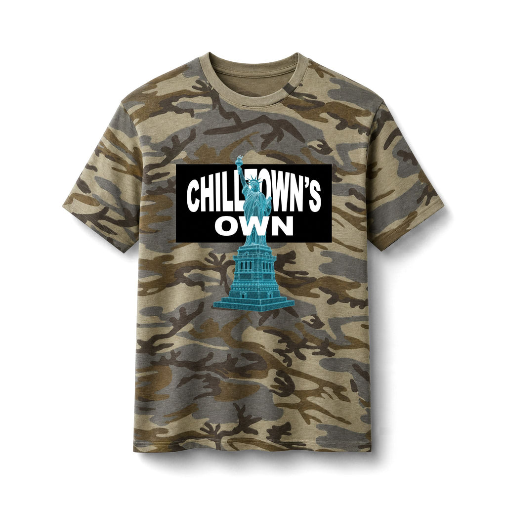 Chilltown's Own Camo Tee — Statue of Liberty Graphic Military Shirt