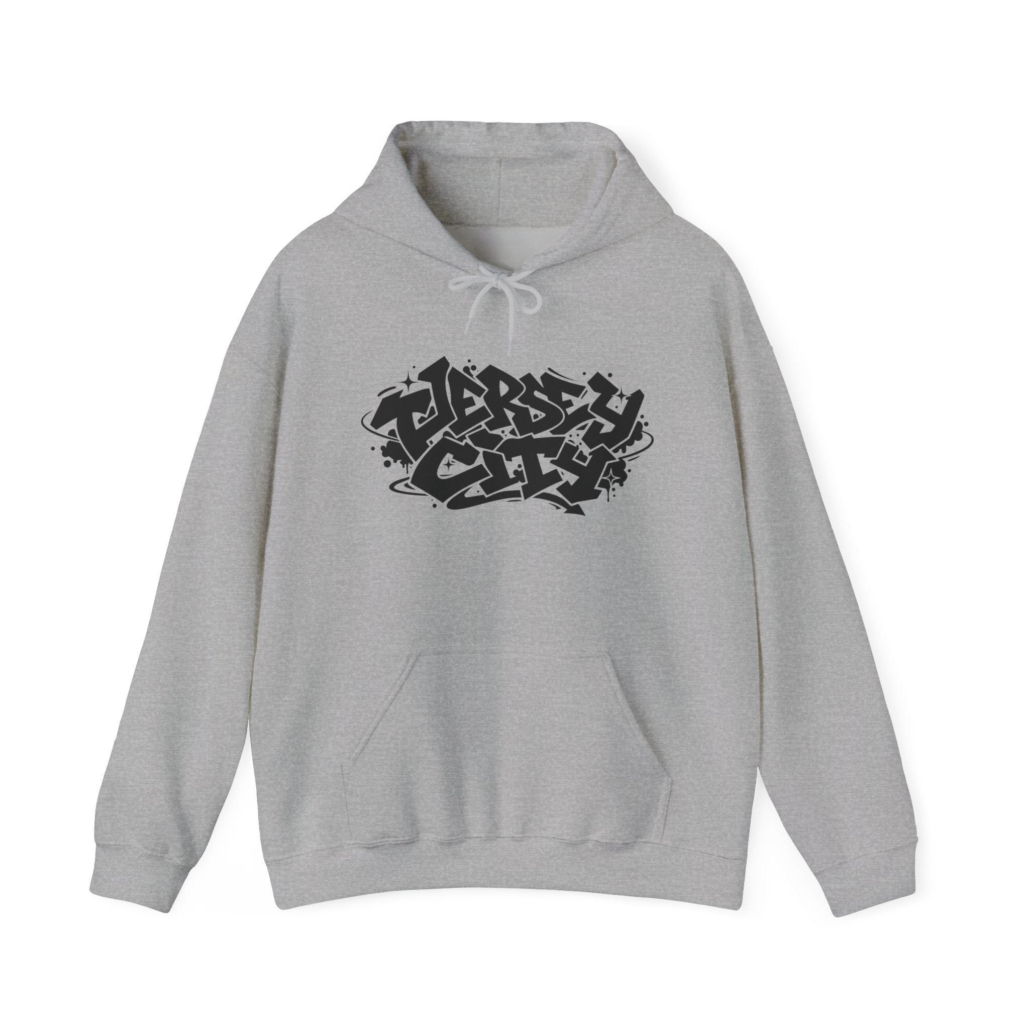 Jersey City Graffiti Hoodie — Urban Streetwear Pullover