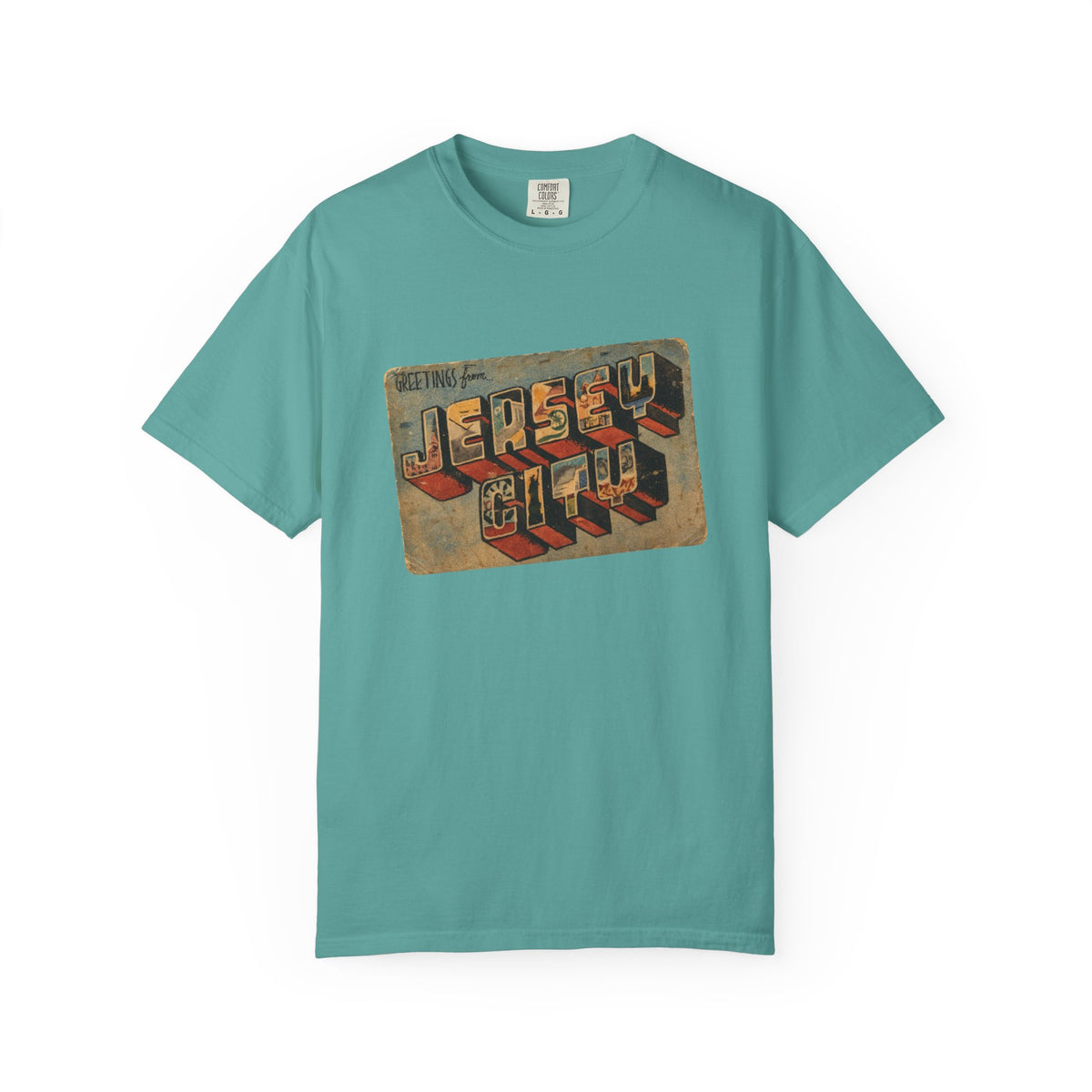 Jersey City Vintage Postcard T-Shirt