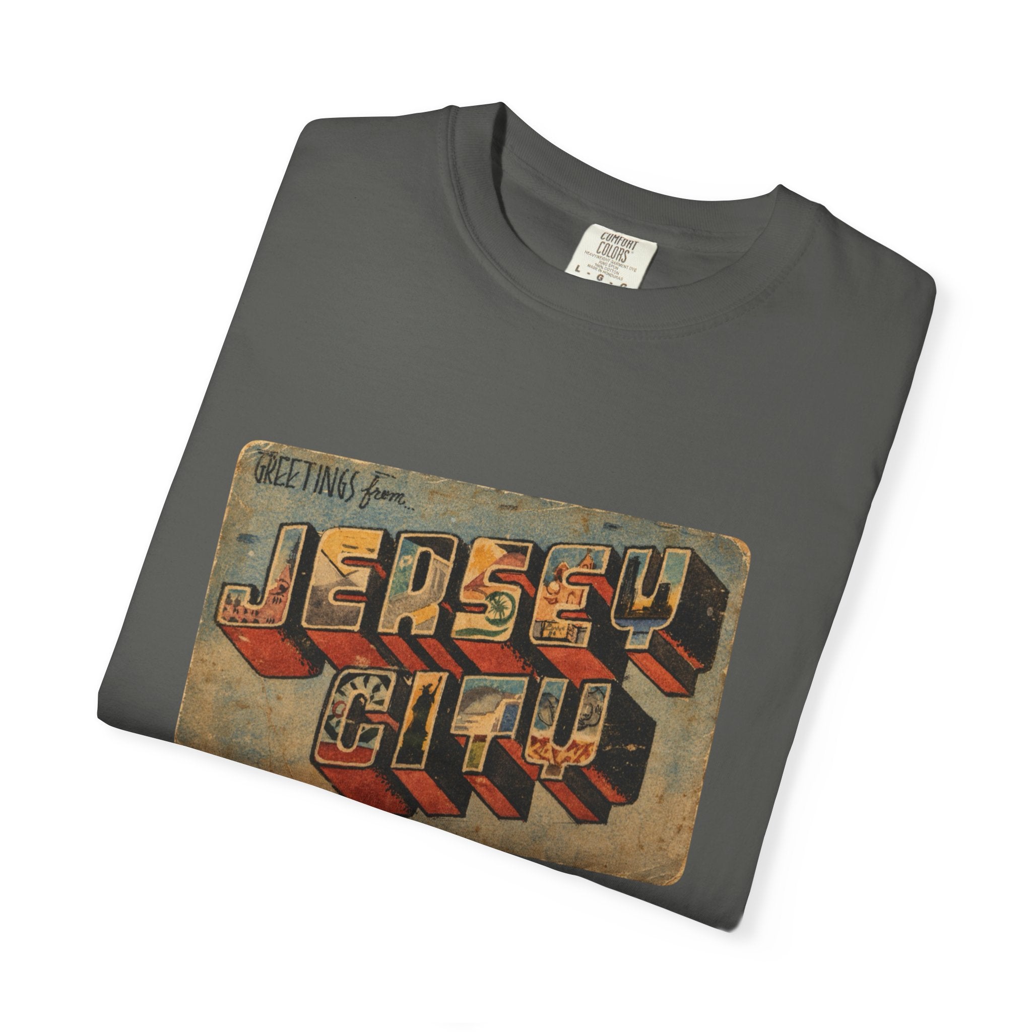 Jersey City Vintage Postcard T-Shirt