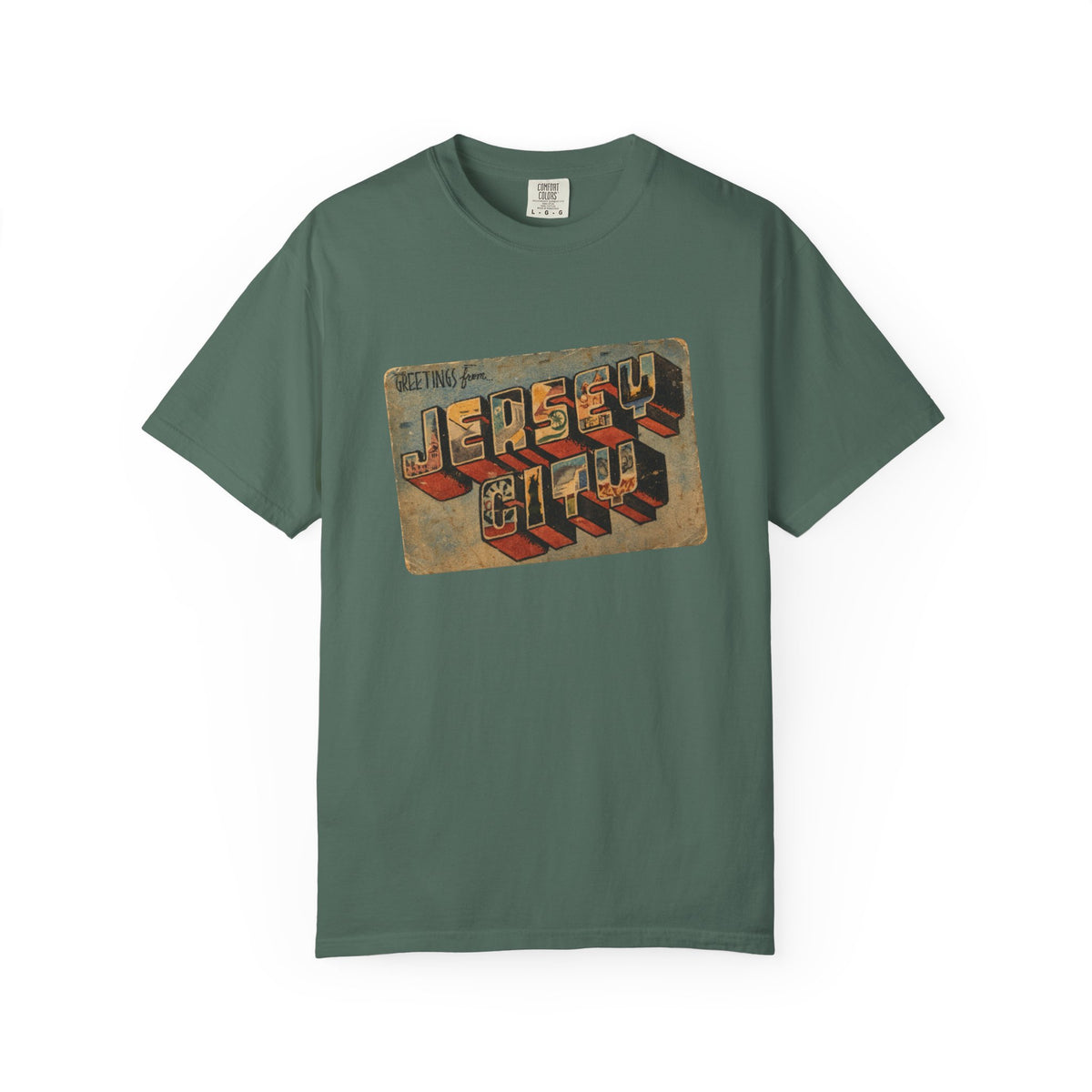 Jersey City Vintage Postcard T-Shirt
