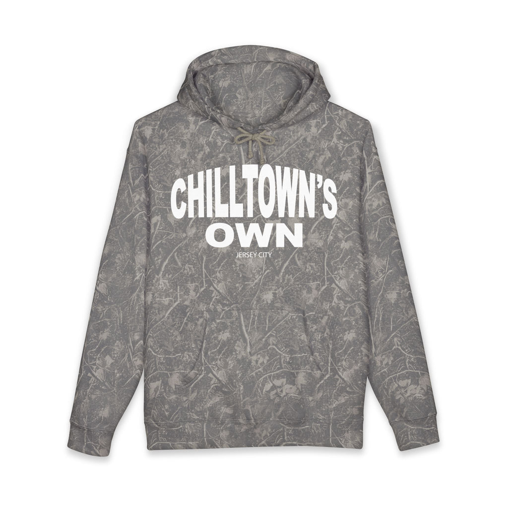 Hoodie — "Chilltown's Own" Graphic Hoodie with Statue Design