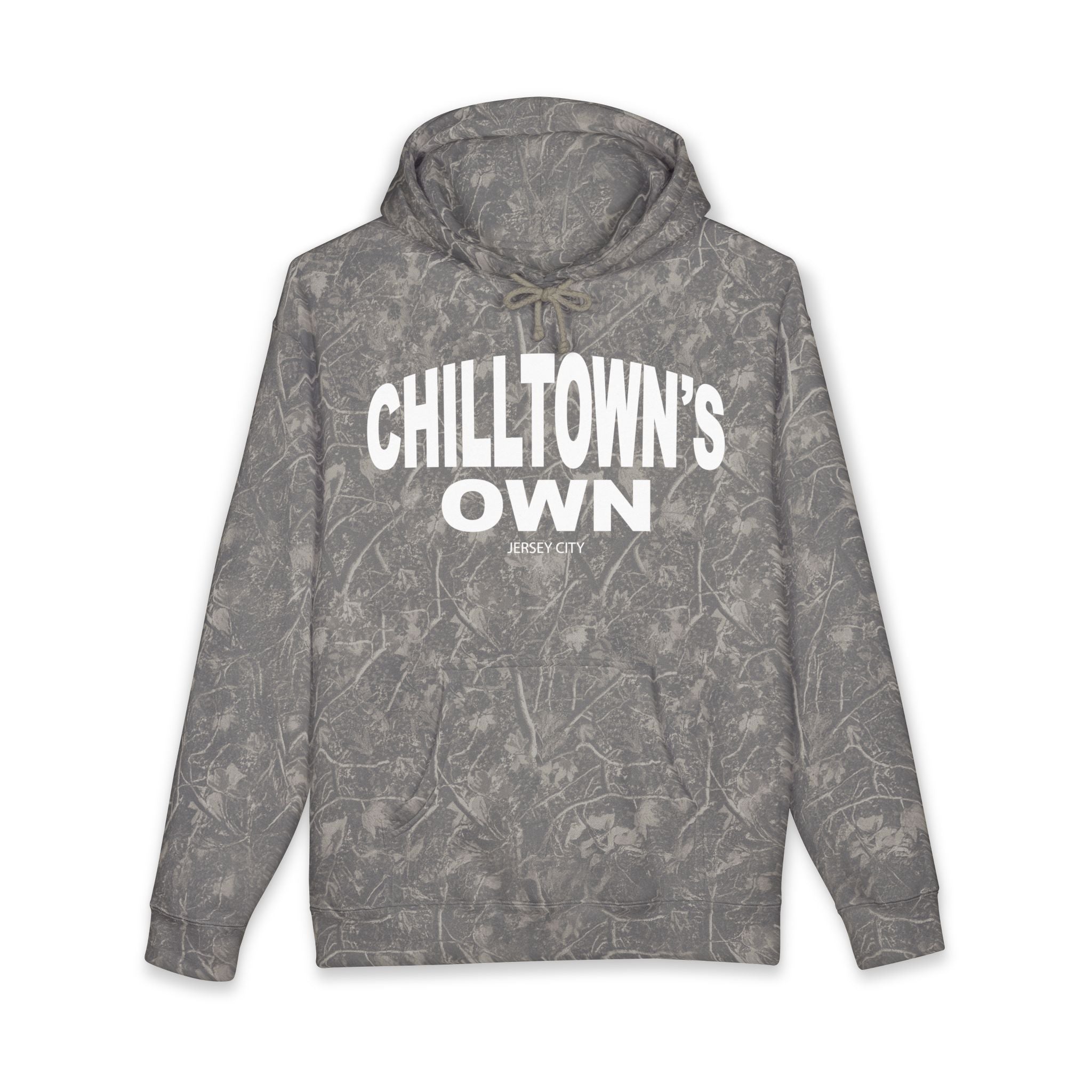 Hoodie — "Chilltown's Own" Graphic Hoodie with Statue Design