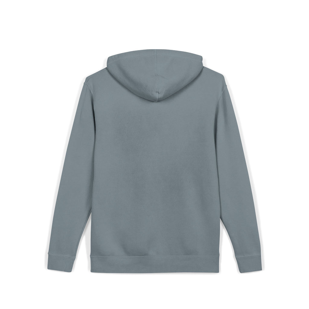 Jersey City Vintage Pigment-Dyed Hoodie — Distressed Green Logo Sweatshirt