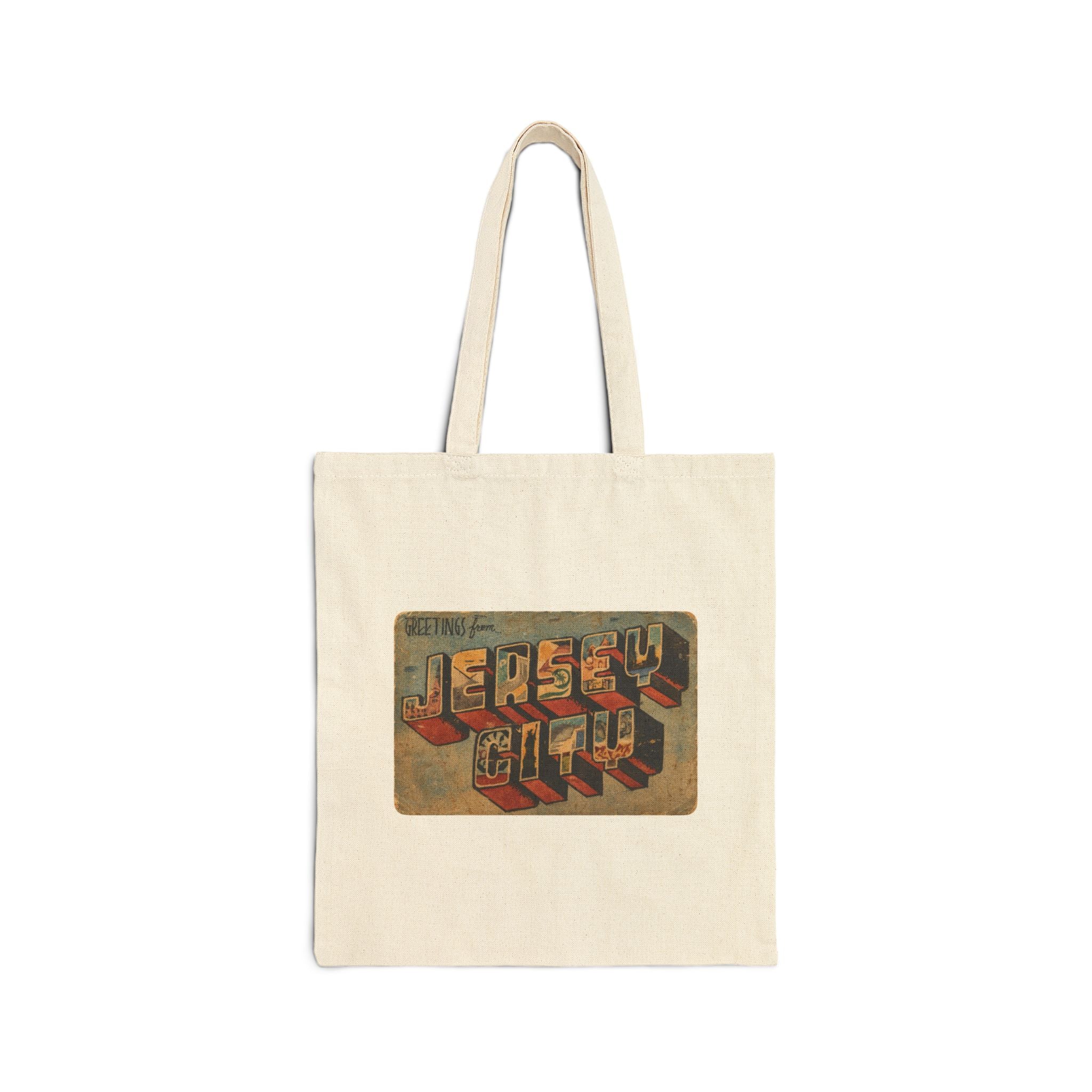 Jersey Greetings Vintage Postcard Tote