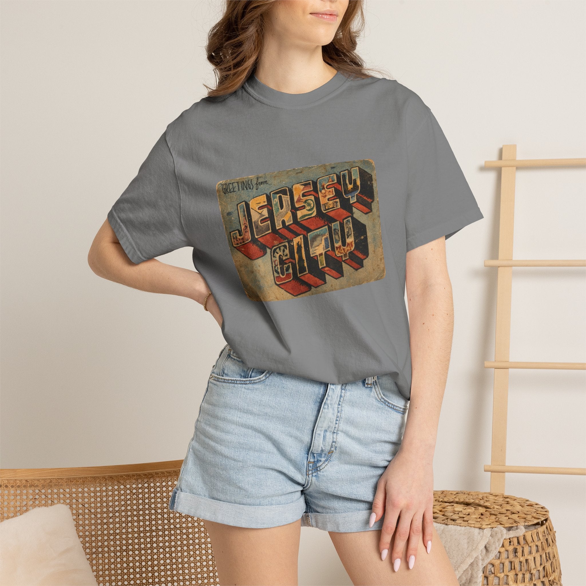 Jersey City Vintage Postcard T-Shirt