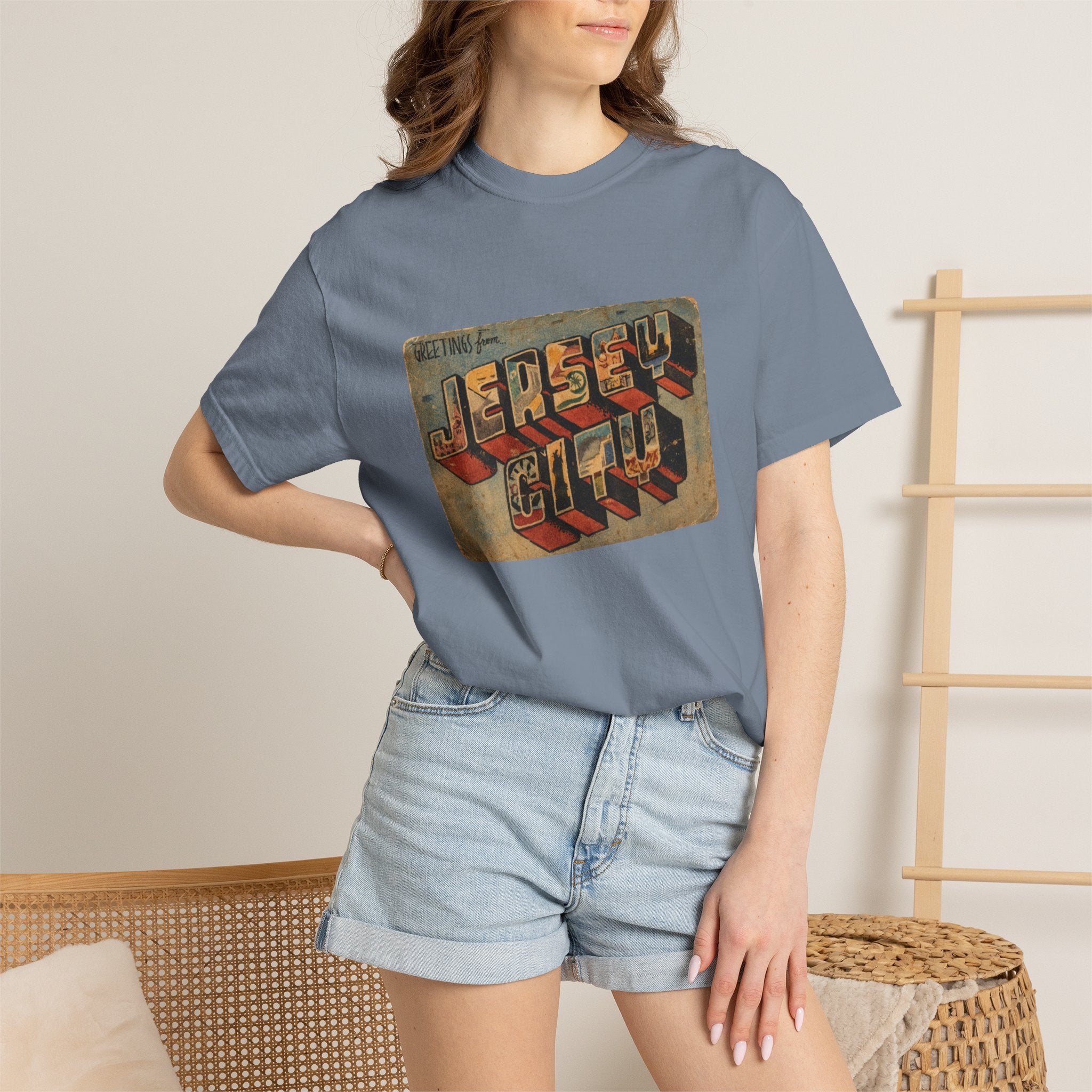 Jersey City Vintage Postcard T-Shirt