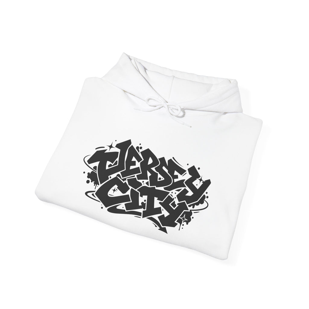 Jersey City Graffiti Hoodie — Urban Streetwear Pullover