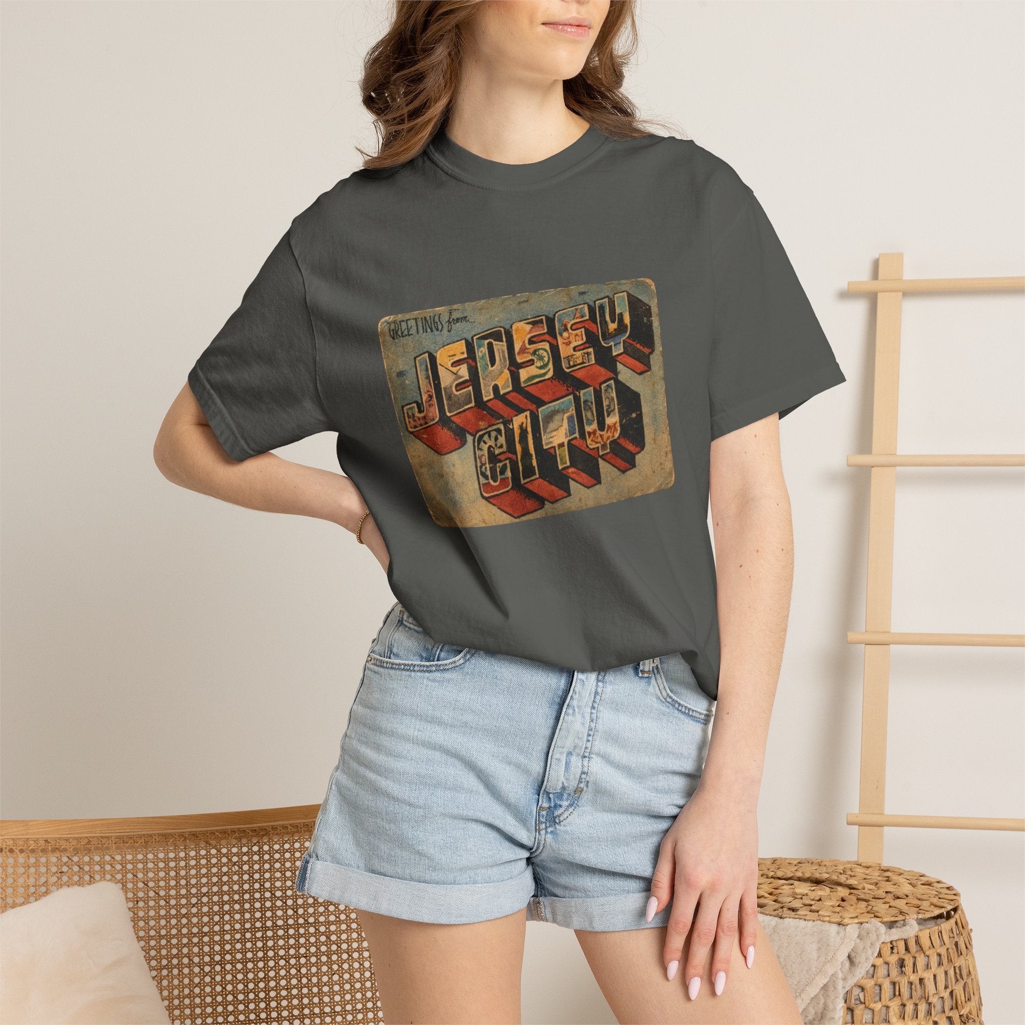 Jersey City Vintage Postcard T-Shirt