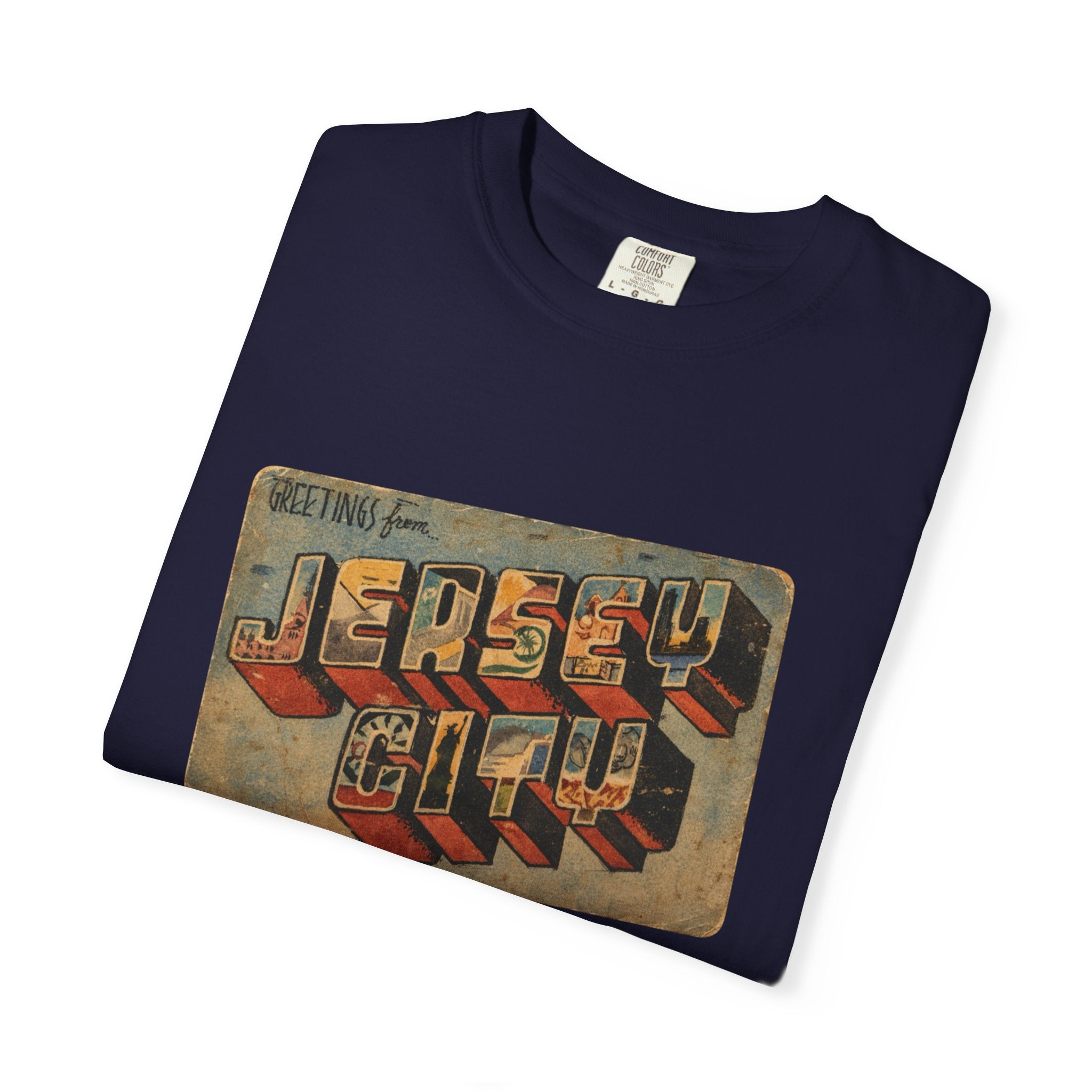Jersey City Vintage Postcard T-Shirt