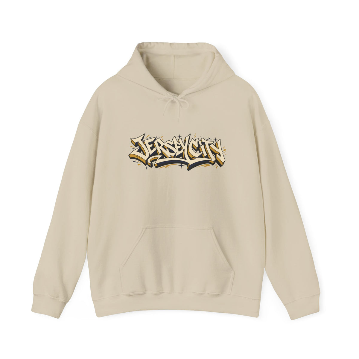 Jersey City Graffiti Hoodie — Urban Streetwear Pullover