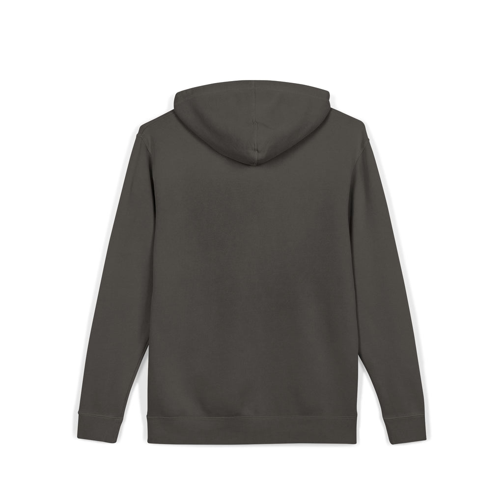 Jersey City Vintage Pigment-Dyed Hoodie — Distressed Green Logo Sweatshirt