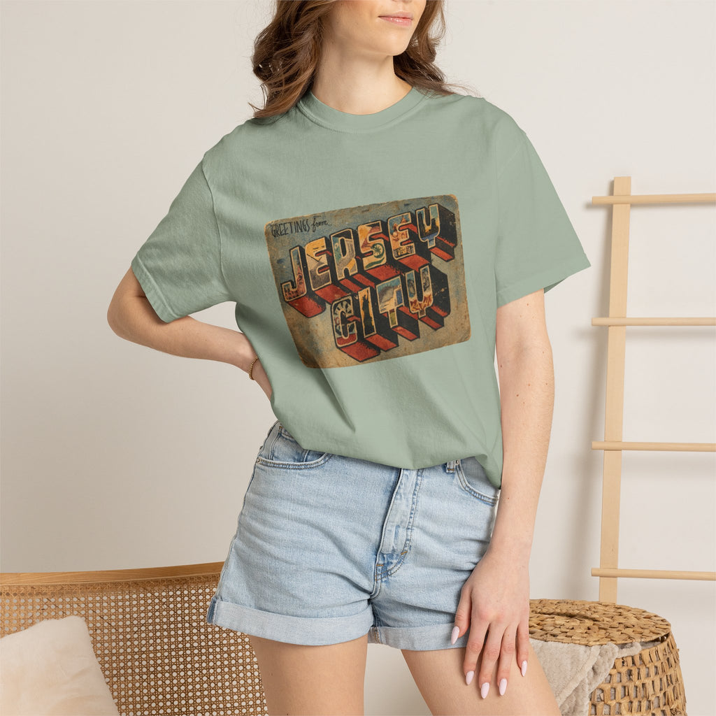 Jersey City Vintage Postcard T-Shirt