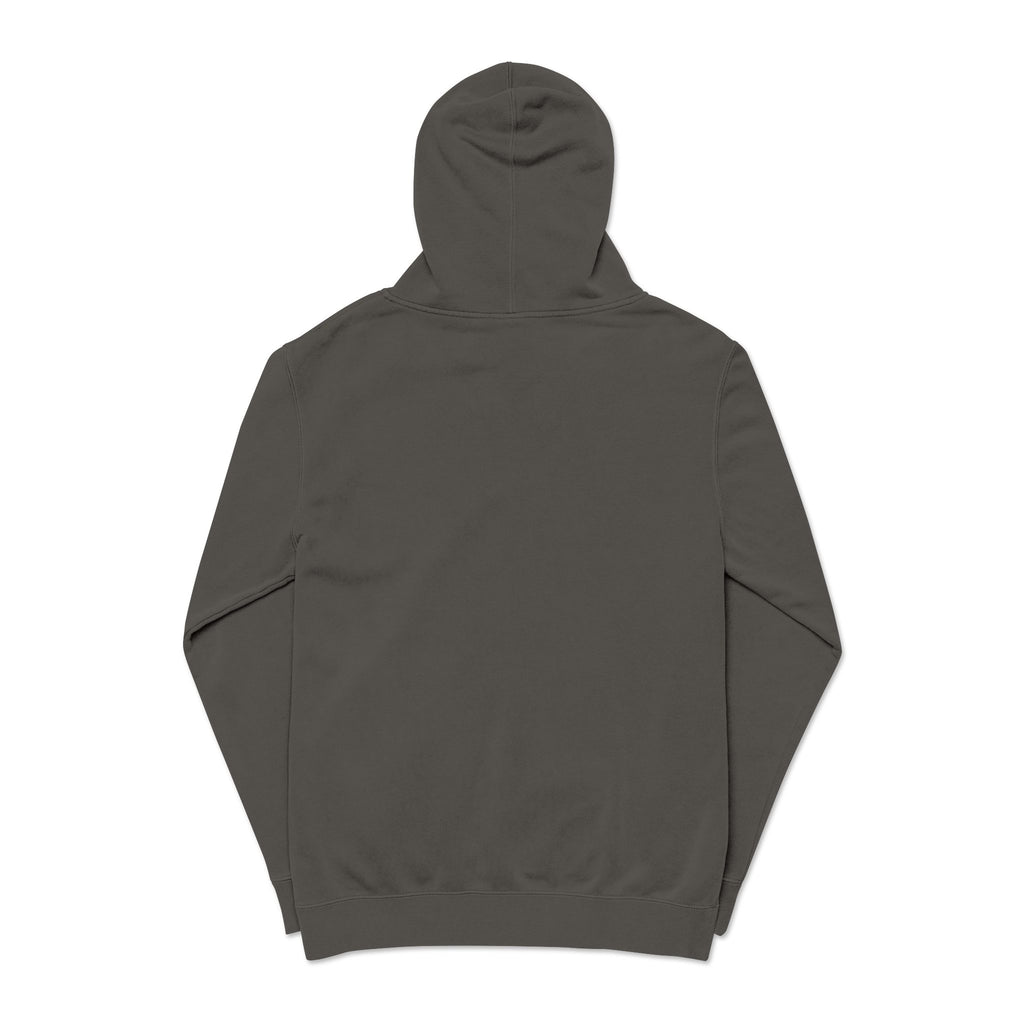 Jersey City Vintage Pigment-Dyed Hoodie — Distressed Green Logo Sweatshirt