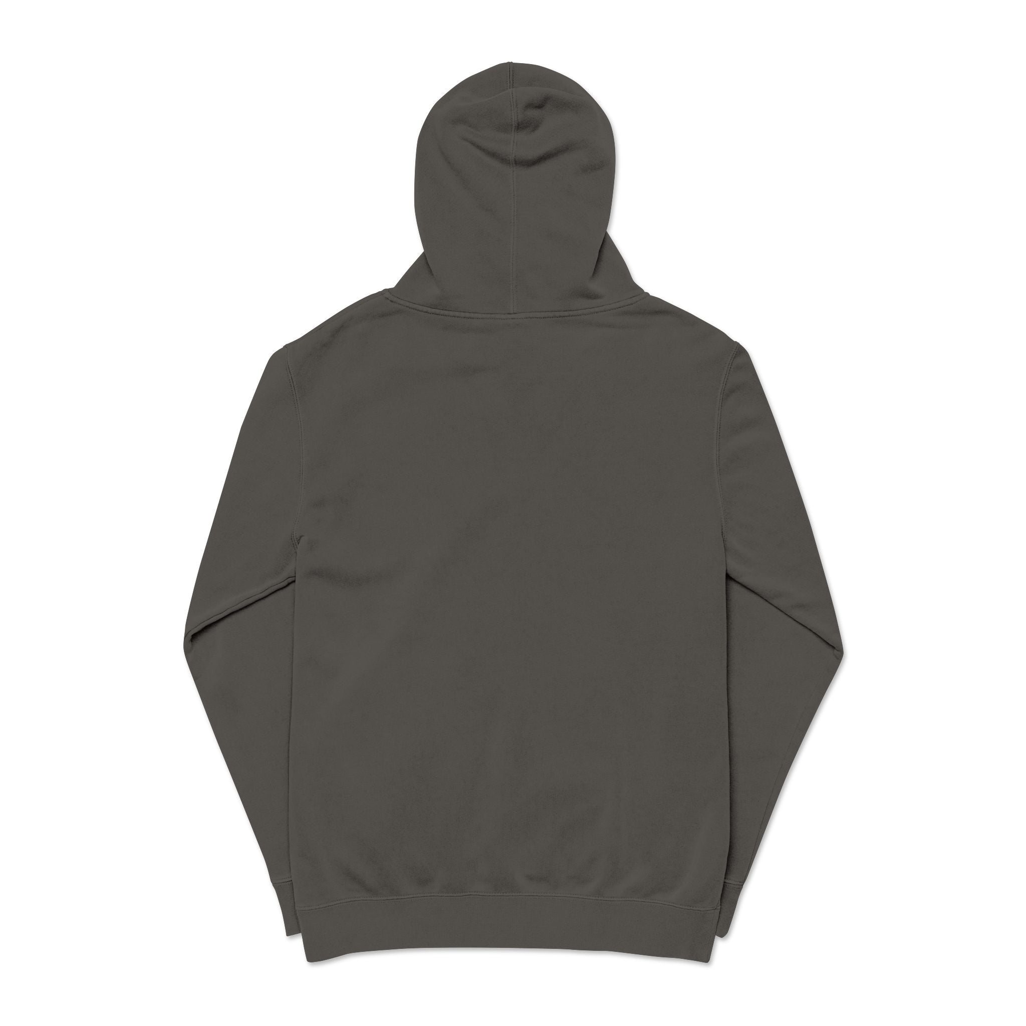 Jersey City Vintage Pigment-Dyed Hoodie — Distressed Green Logo Sweatshirt