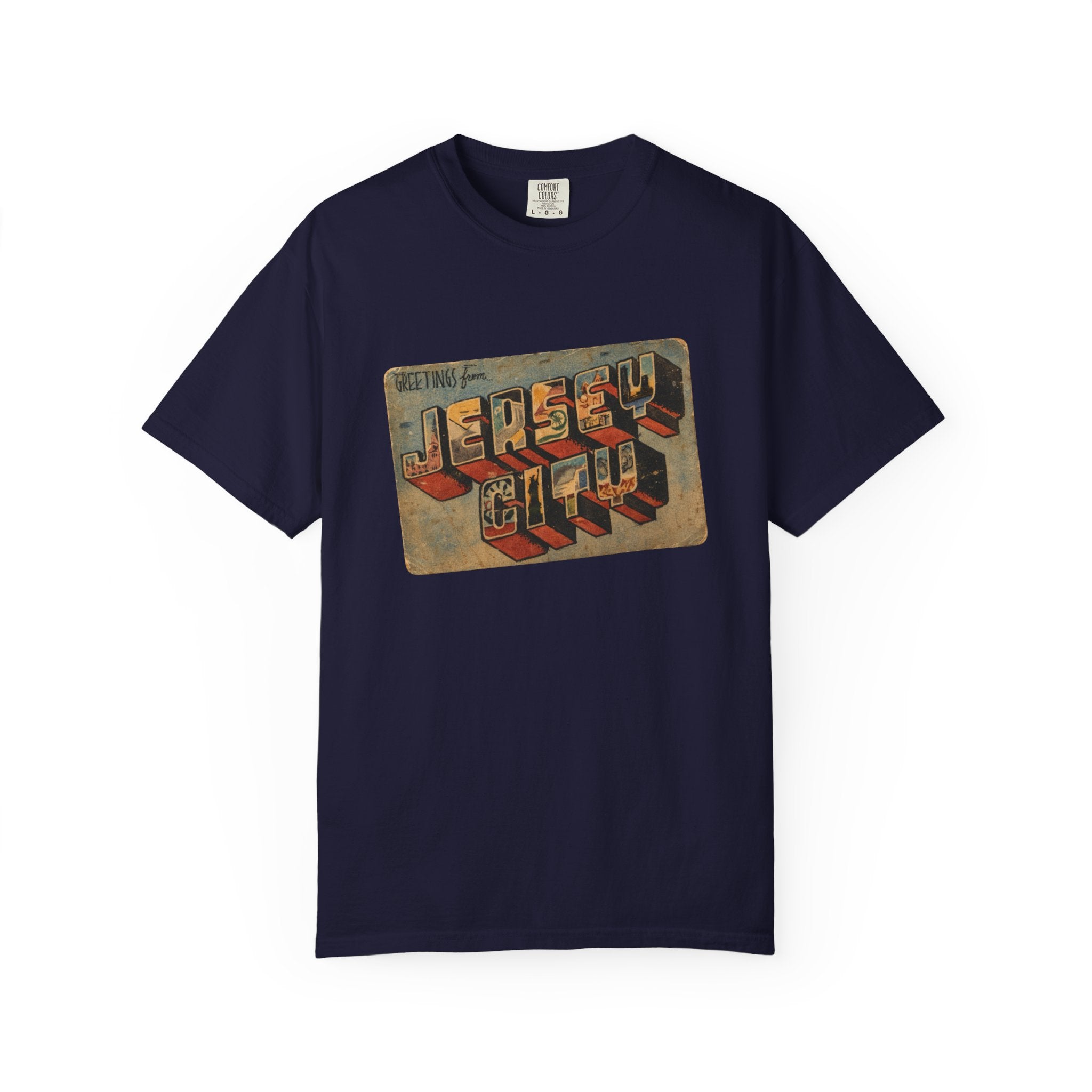 Jersey City Vintage Postcard T-Shirt