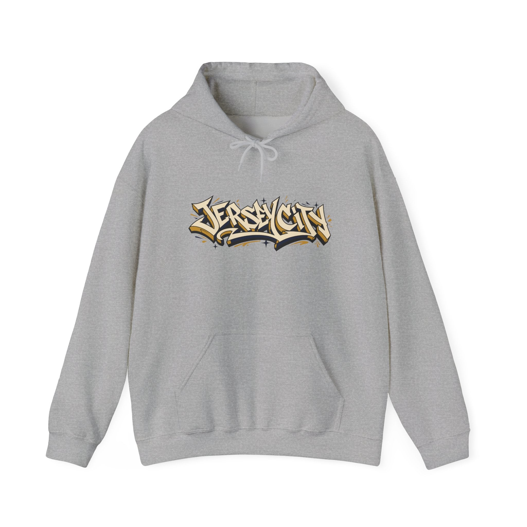 Jersey City Graffiti Hoodie — Urban Streetwear Pullover