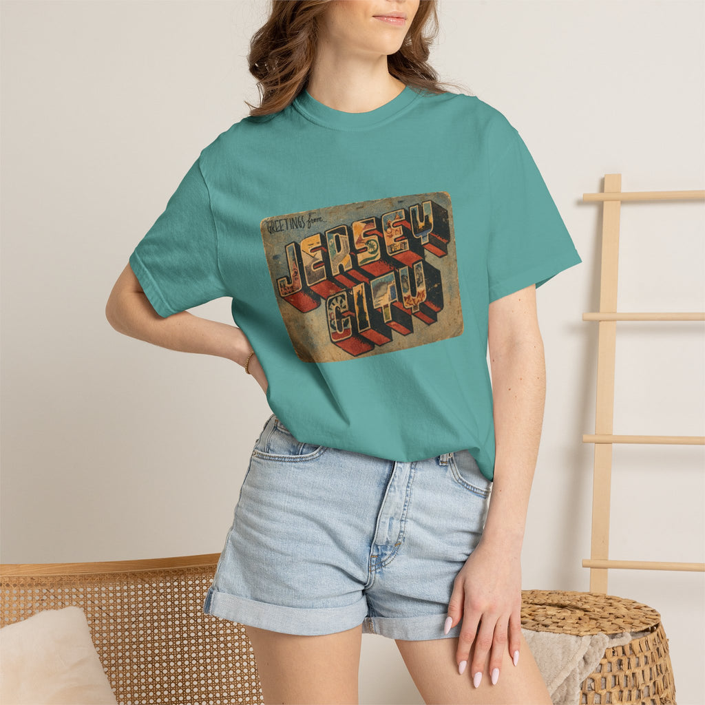 Jersey City Vintage Postcard T-Shirt