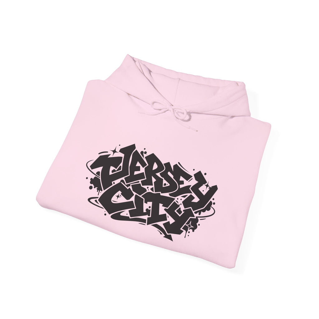Jersey City Graffiti Hoodie — Urban Streetwear Pullover