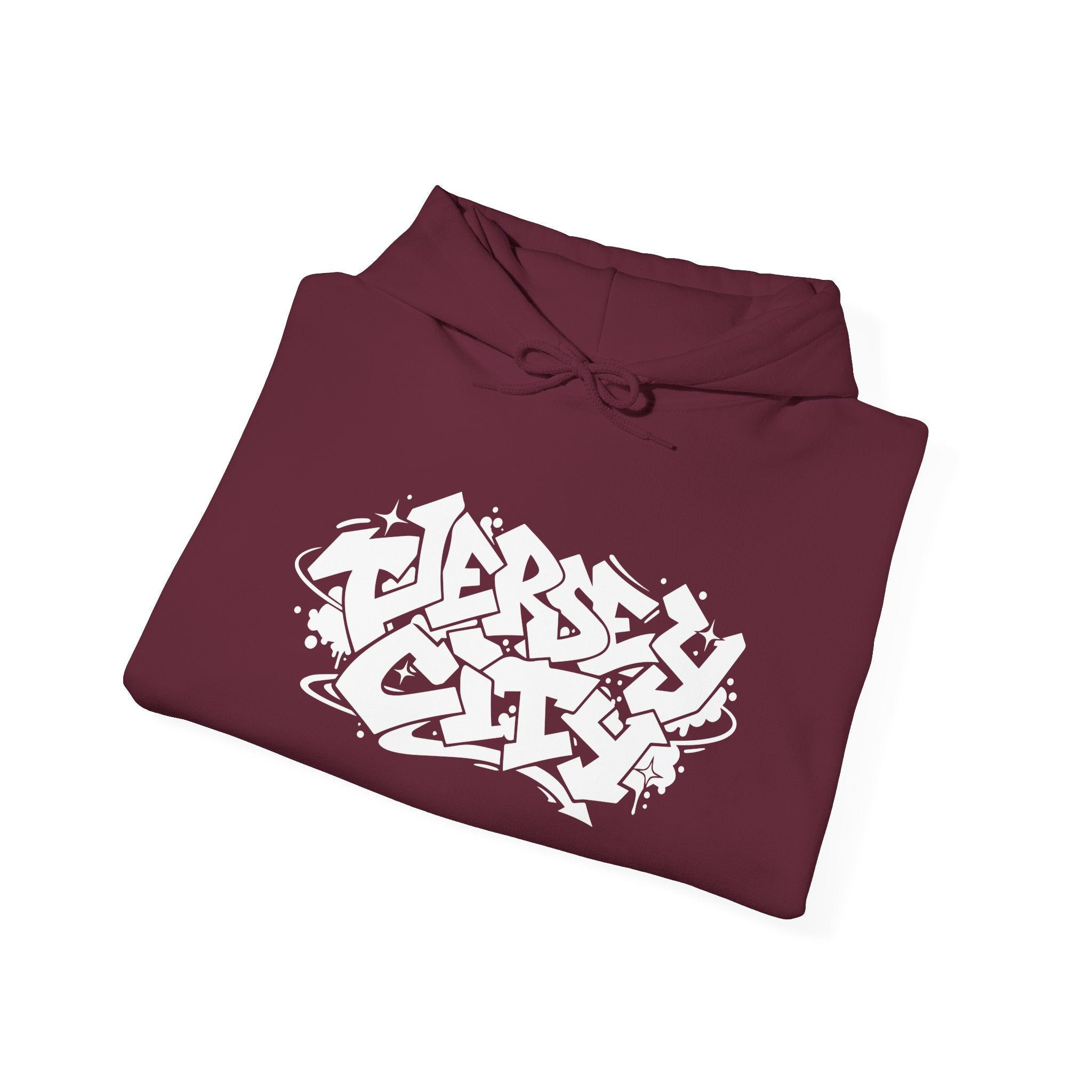 Jersey City Graffiti Hoodie — Urban Streetwear Pullover