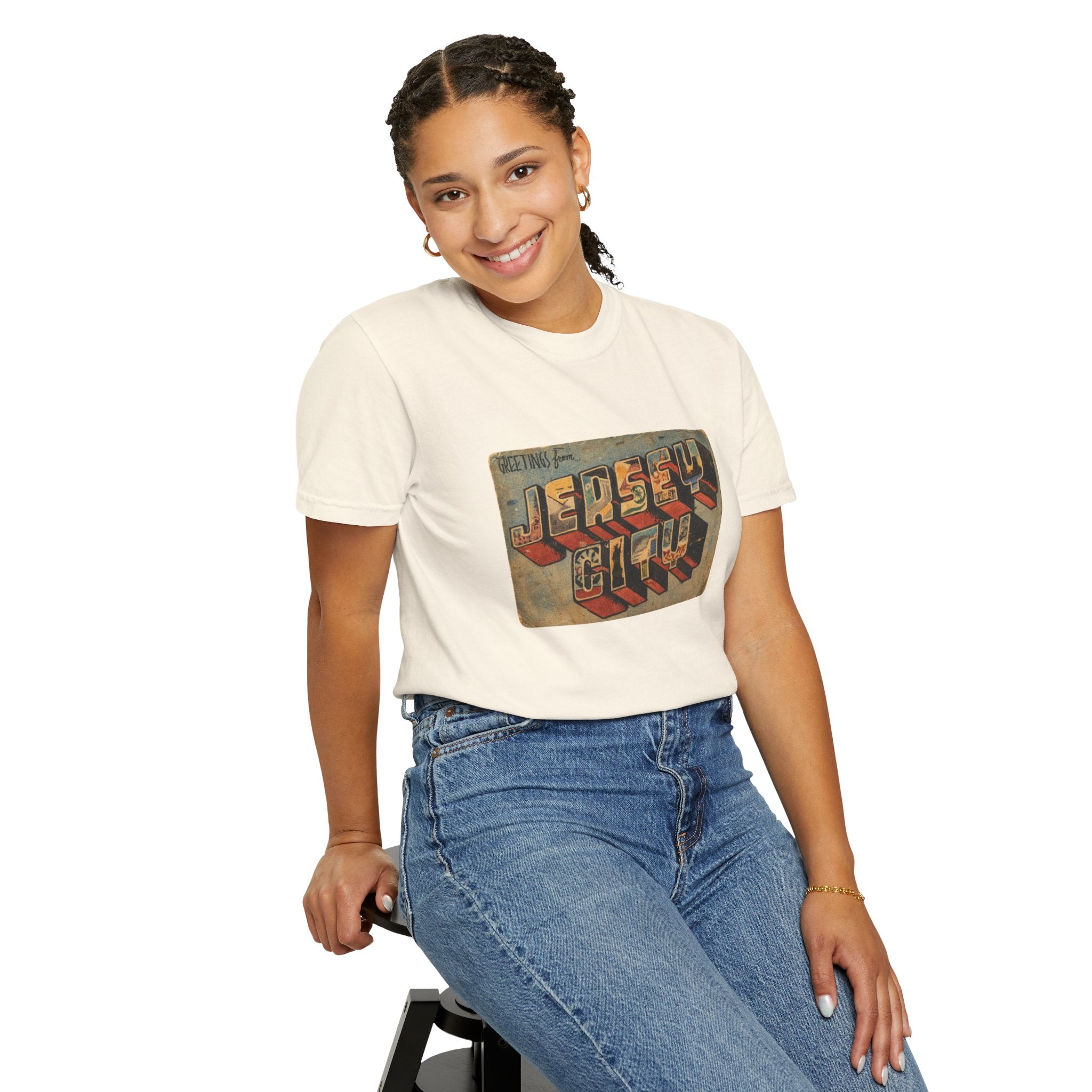 Jersey City Vintage Postcard T-Shirt