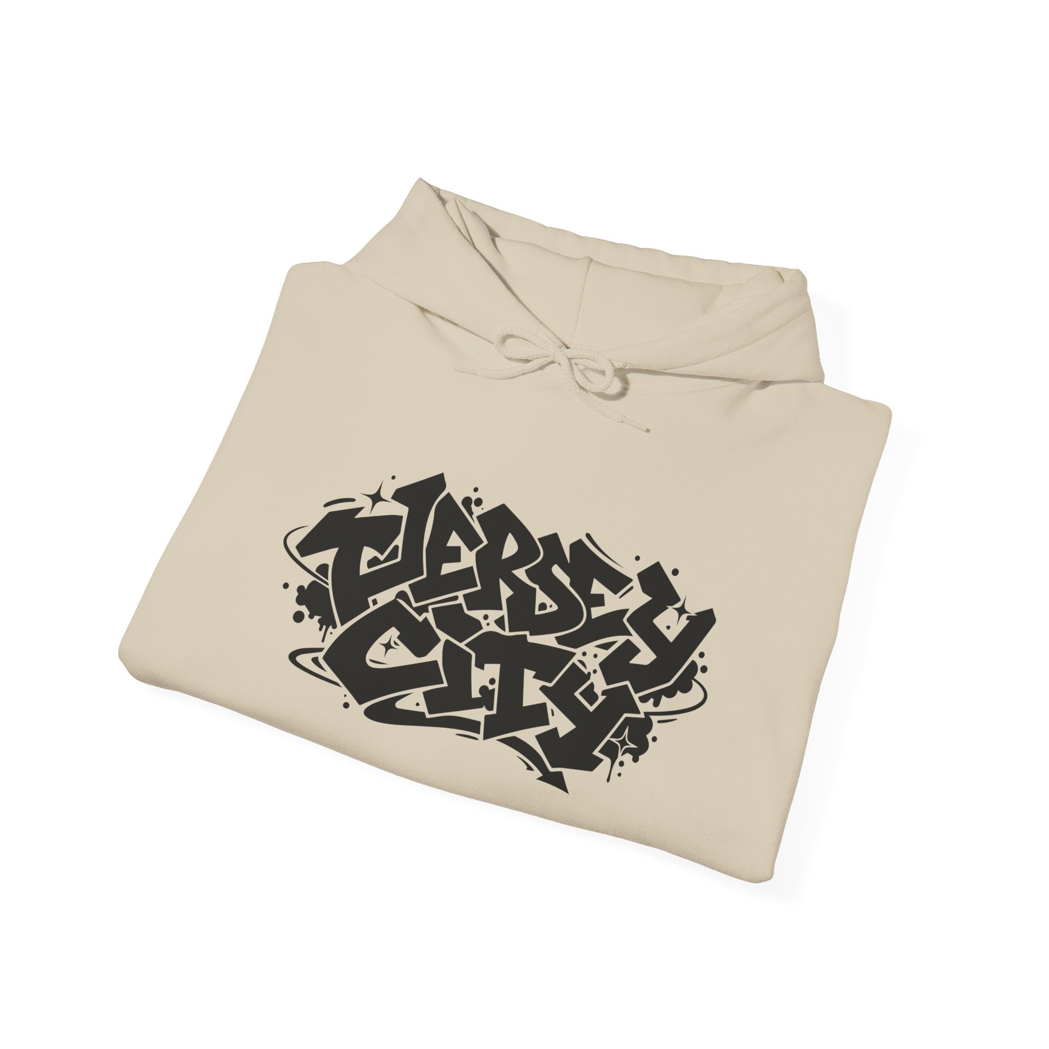 Jersey City Graffiti Hoodie — Urban Streetwear Pullover
