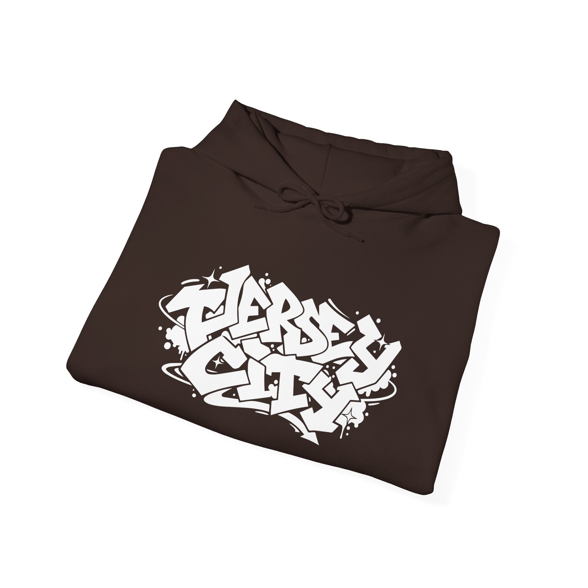 Jersey City Graffiti Hoodie — Urban Streetwear Pullover
