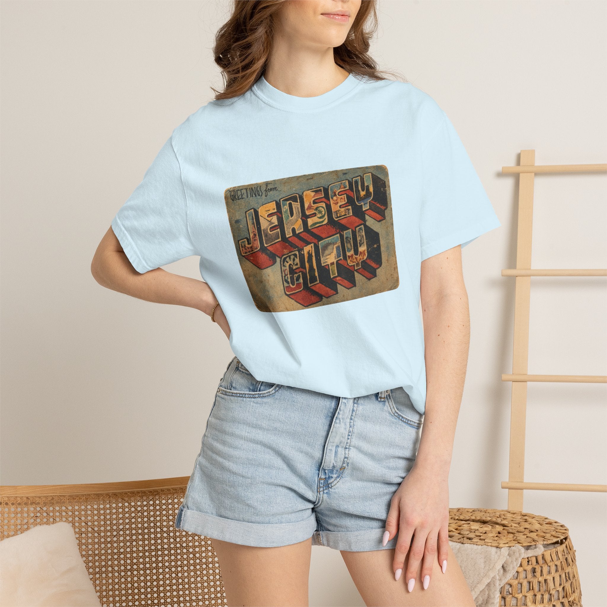 Jersey City Vintage Postcard T-Shirt