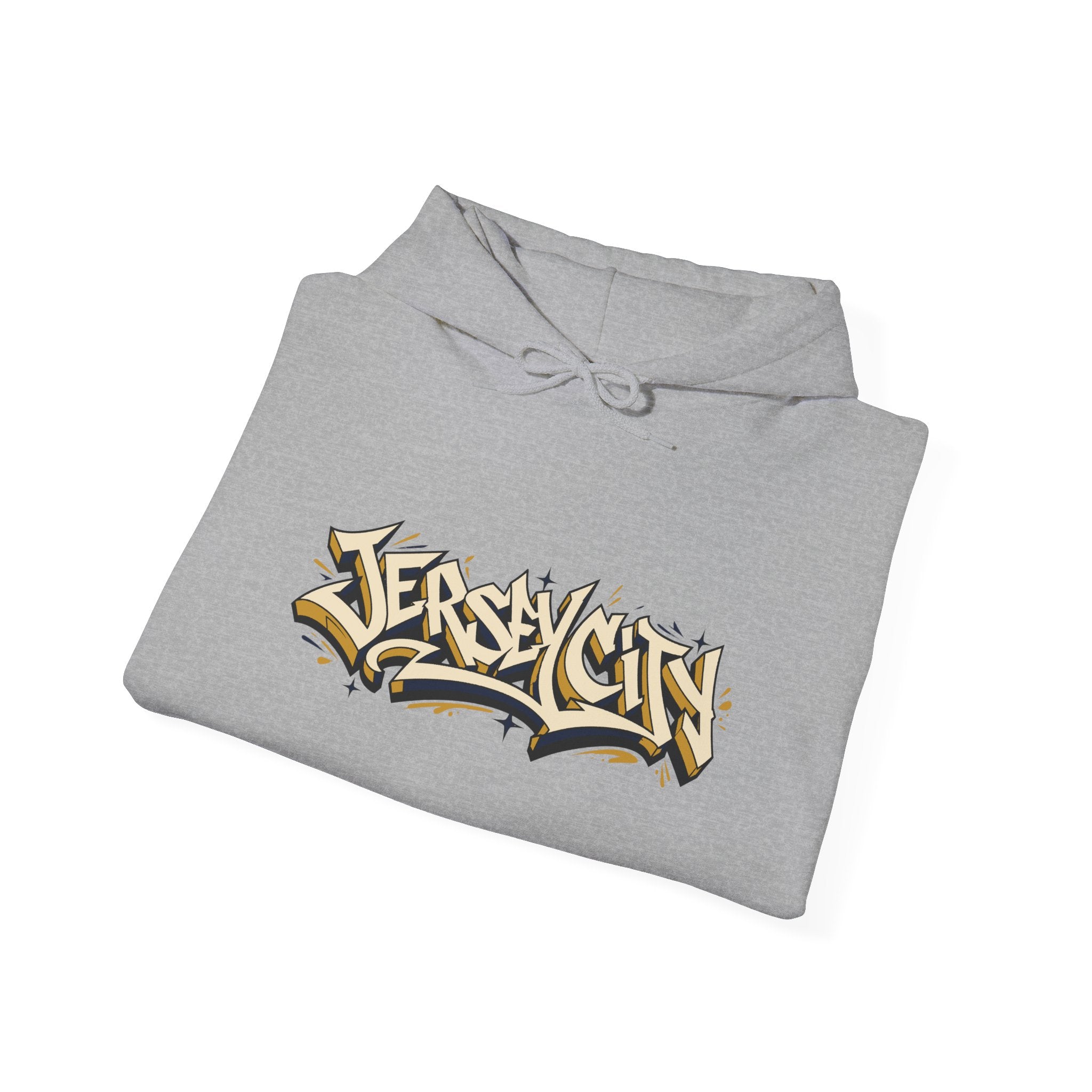 Jersey City Graffiti Hoodie — Urban Streetwear Pullover