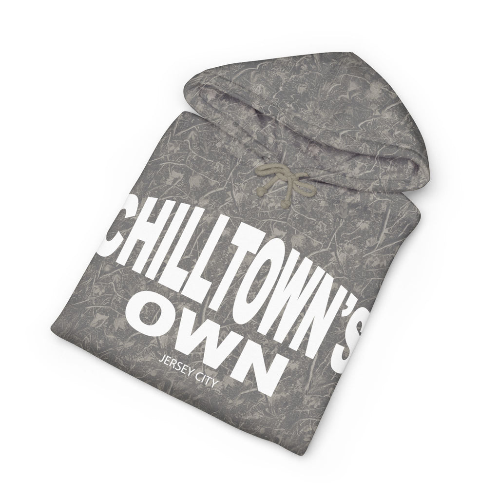 Hoodie — "Chilltown's Own" Graphic Hoodie with Statue Design