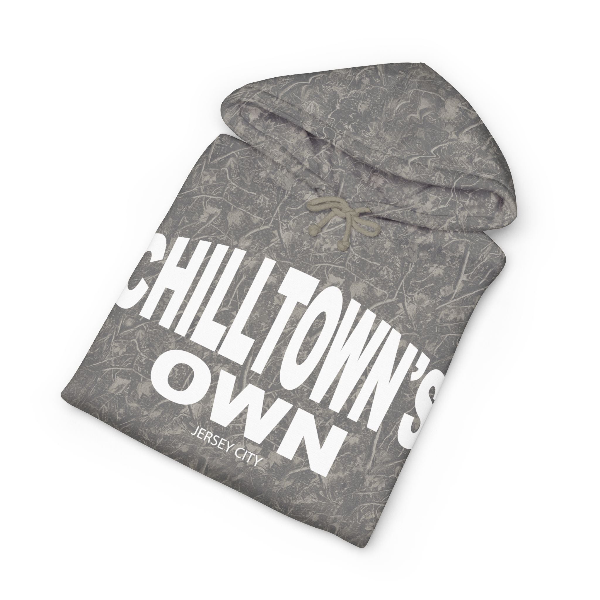 Hoodie — "Chilltown's Own" Graphic Hoodie with Statue Design