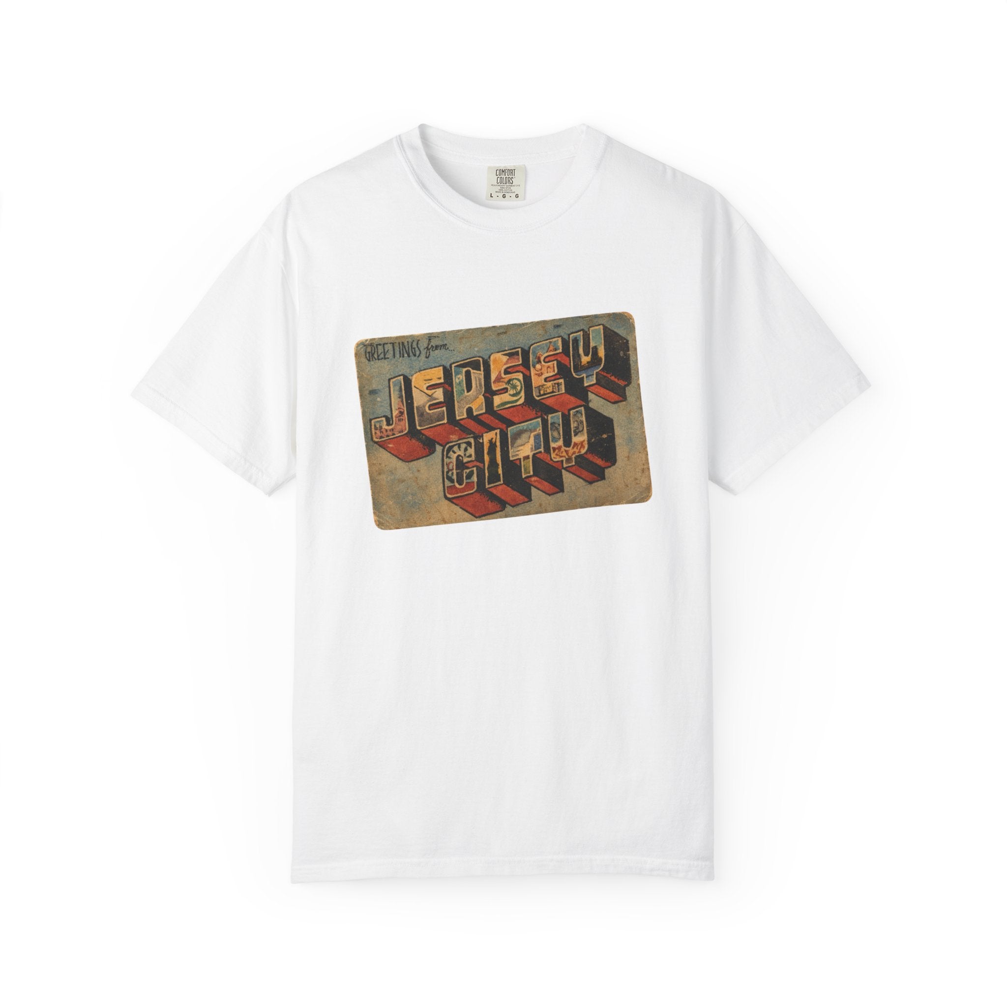 Jersey City Vintage Postcard T-Shirt