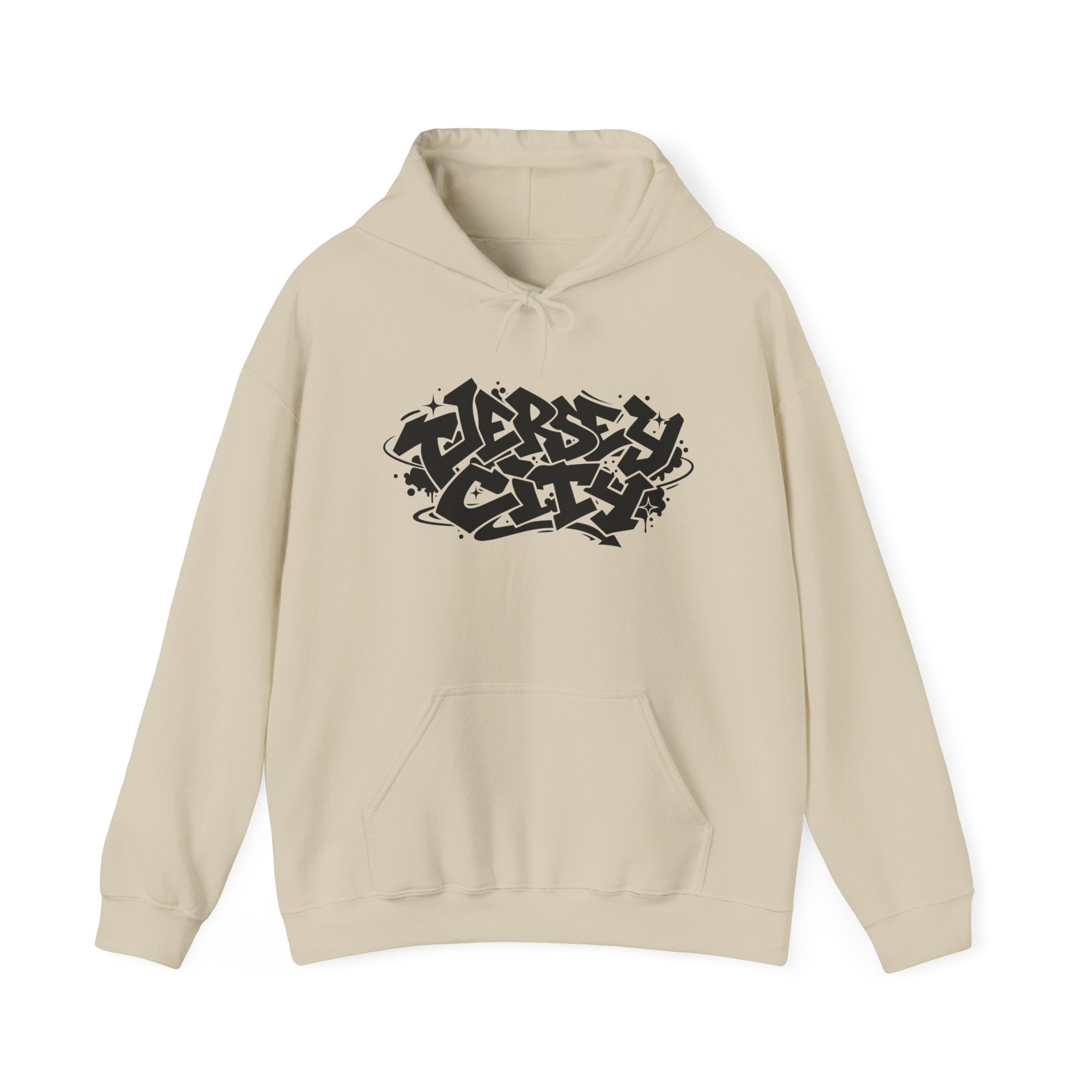 Jersey City Graffiti Hoodie — Urban Streetwear Pullover