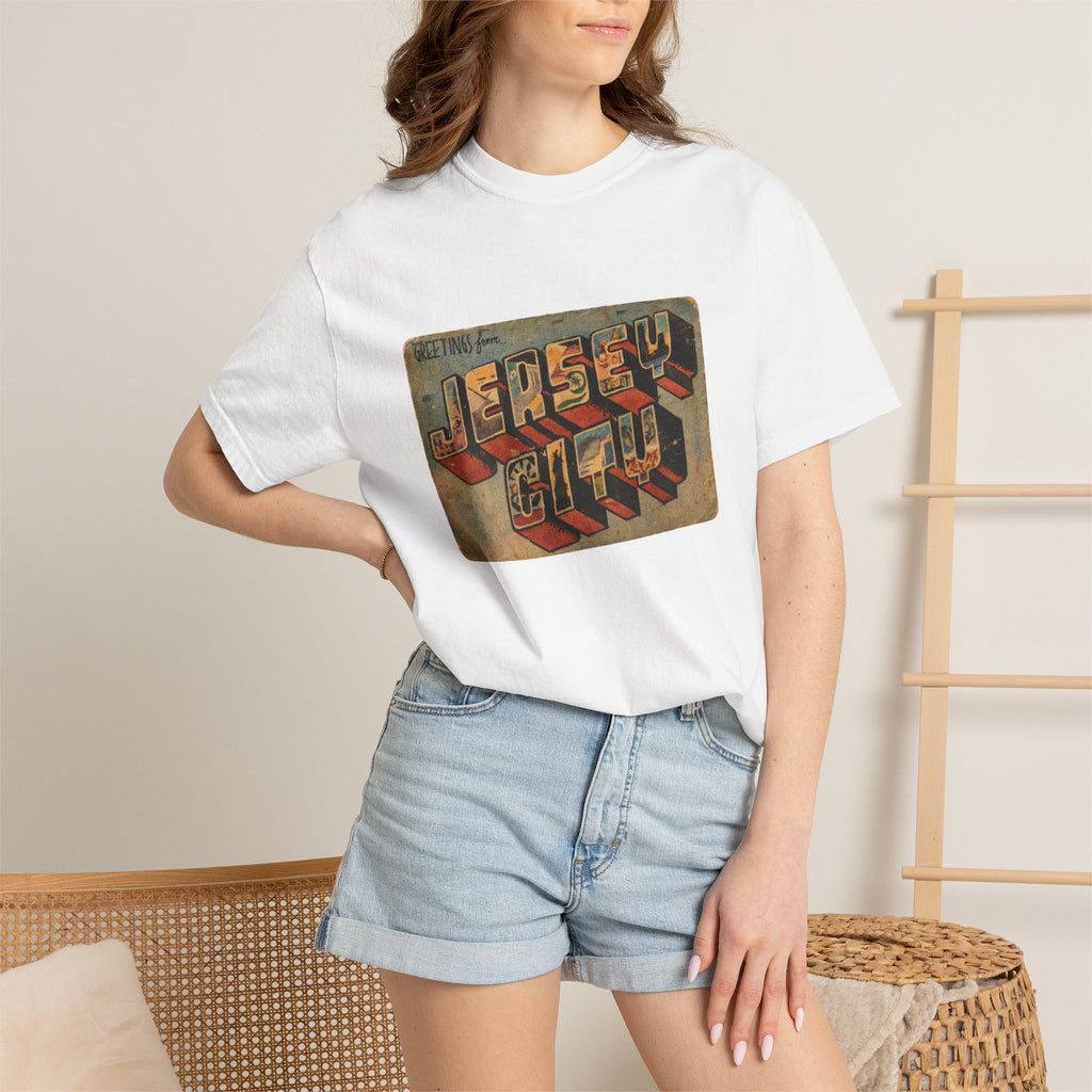 Jersey City Vintage Postcard T-Shirt