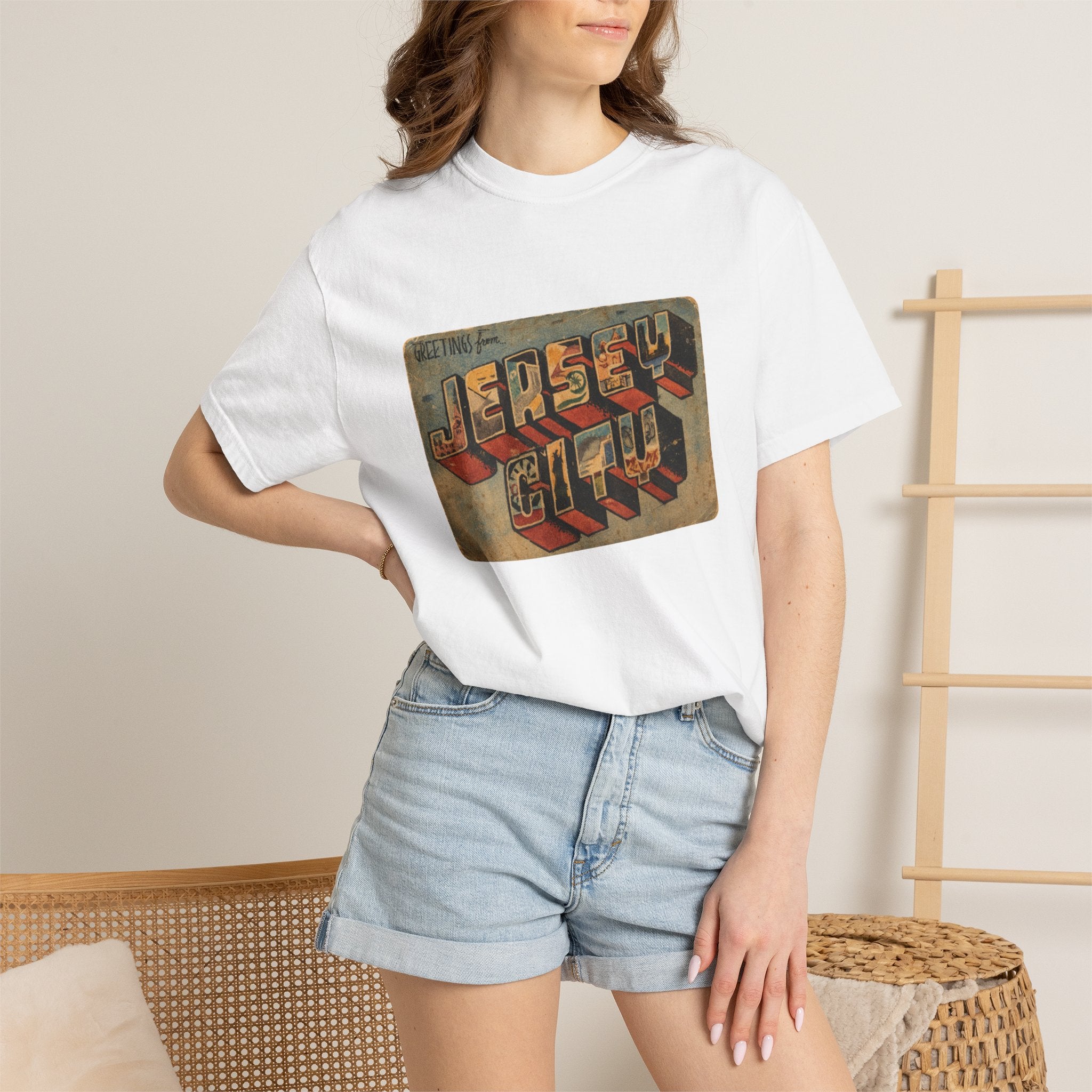 Jersey City Vintage Postcard T-Shirt