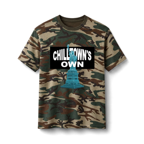 Chilltown's Own Camo Tee — Statue of Liberty Graphic Military Shirt