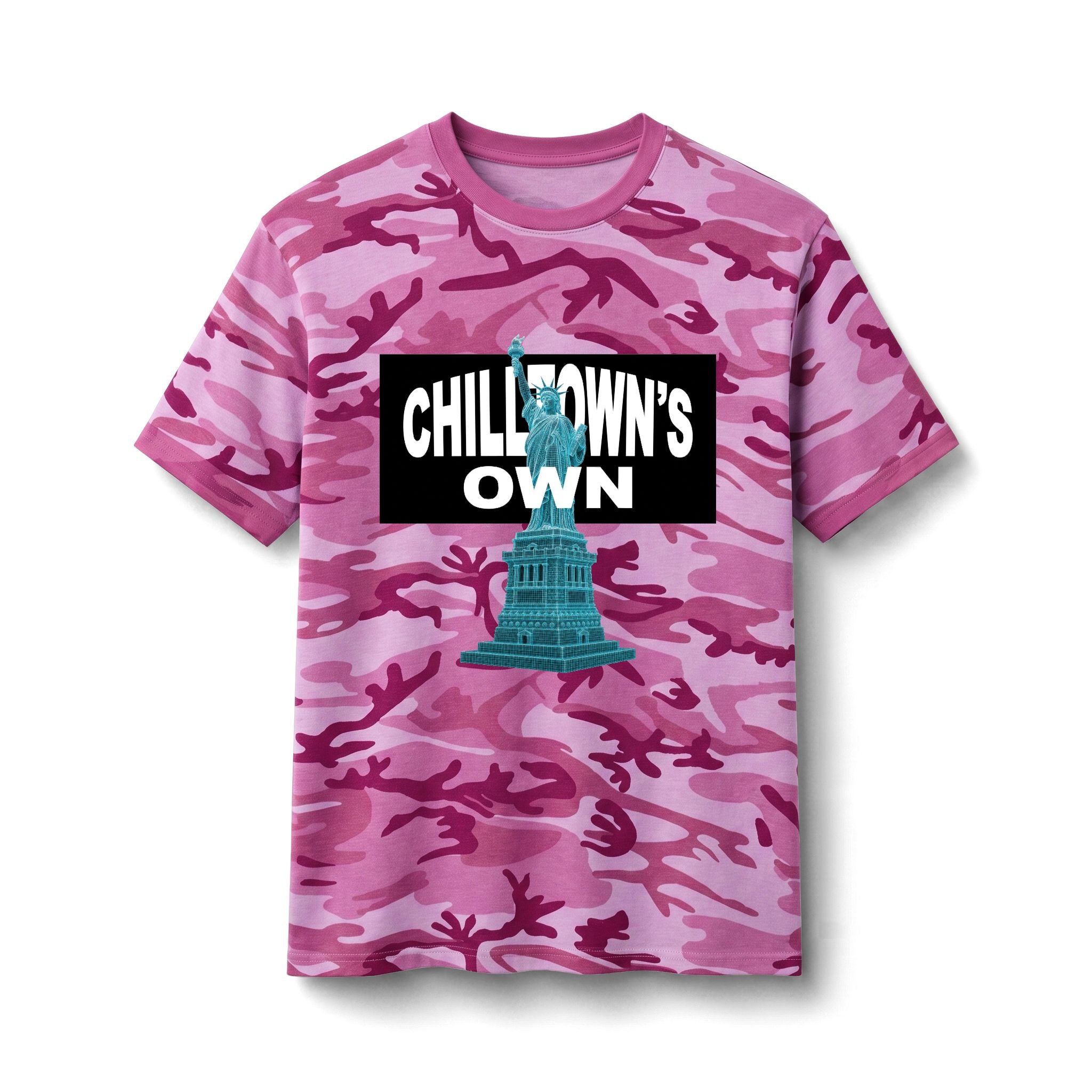 Chilltown's Own Camo Tee — Statue of Liberty Graphic Military Shirt